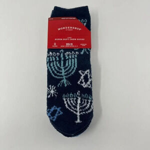 𝅺Wondershop Kids Super-Soft Crew Socks 2 Pair Size XS/S